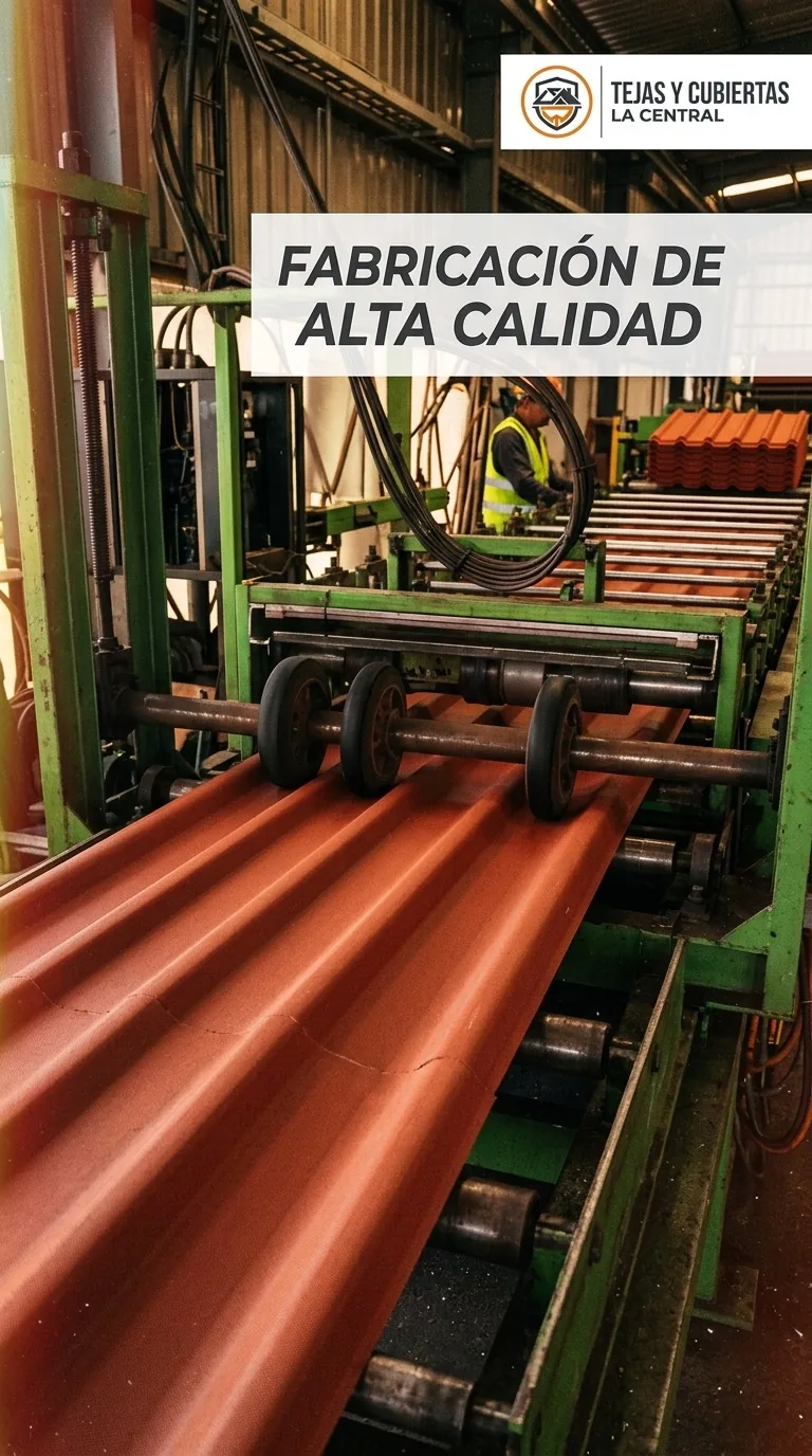 Fabricación colombiana de tejas en Tejas y Cubiertas La Central